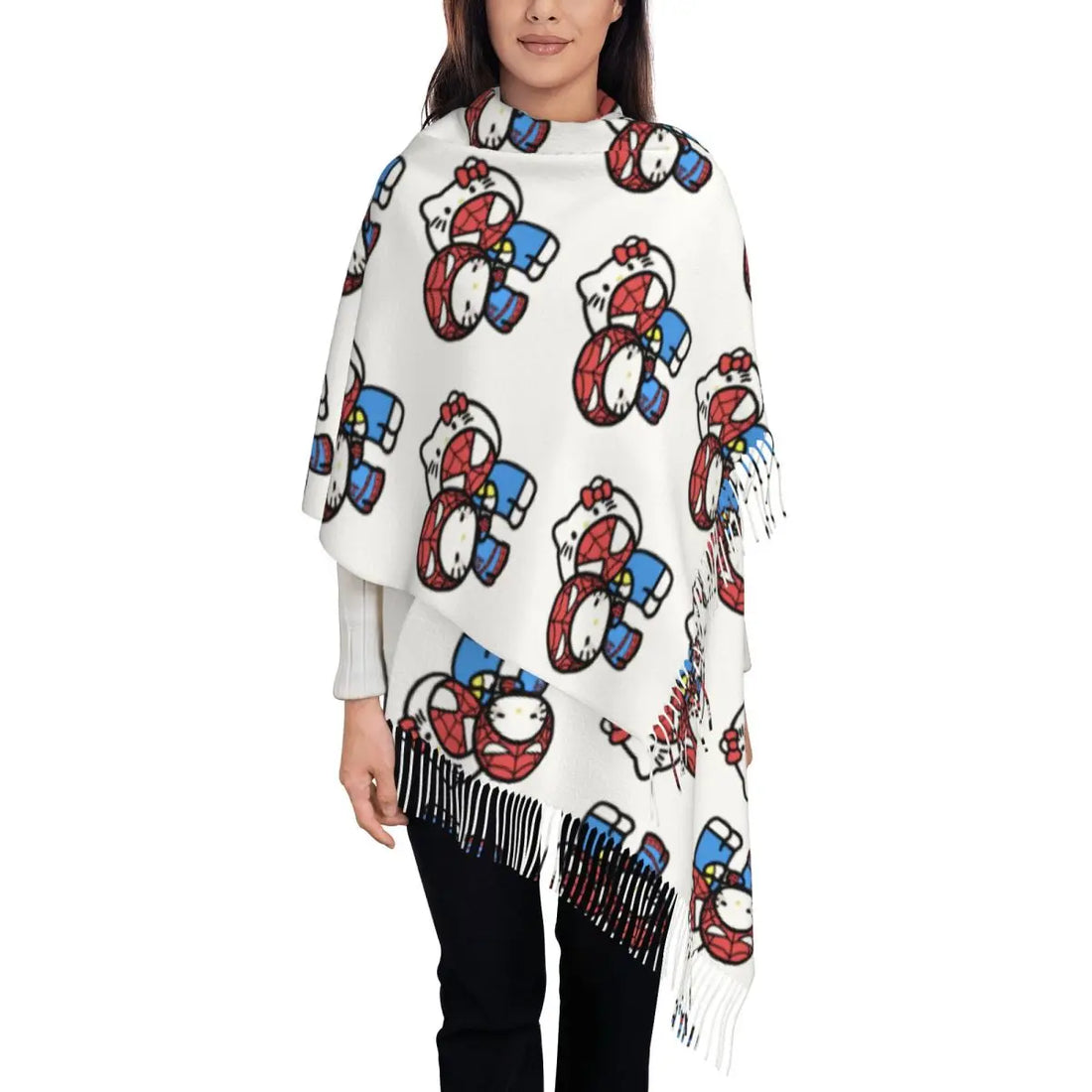 Châle Spider-Man et Hello Kitty