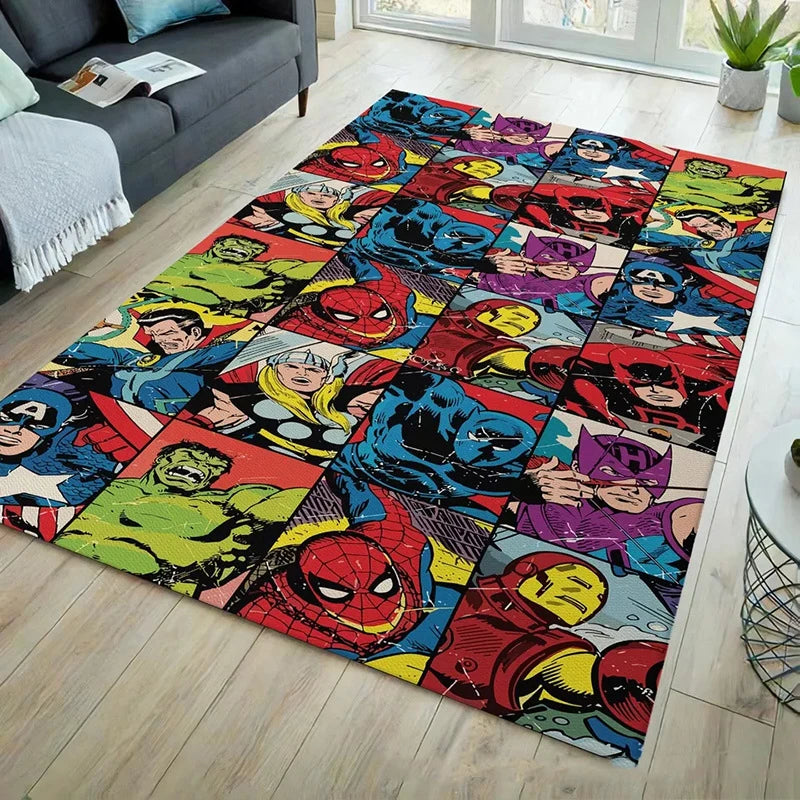 Tapis Spider-Man avec les Avengers Cartoon