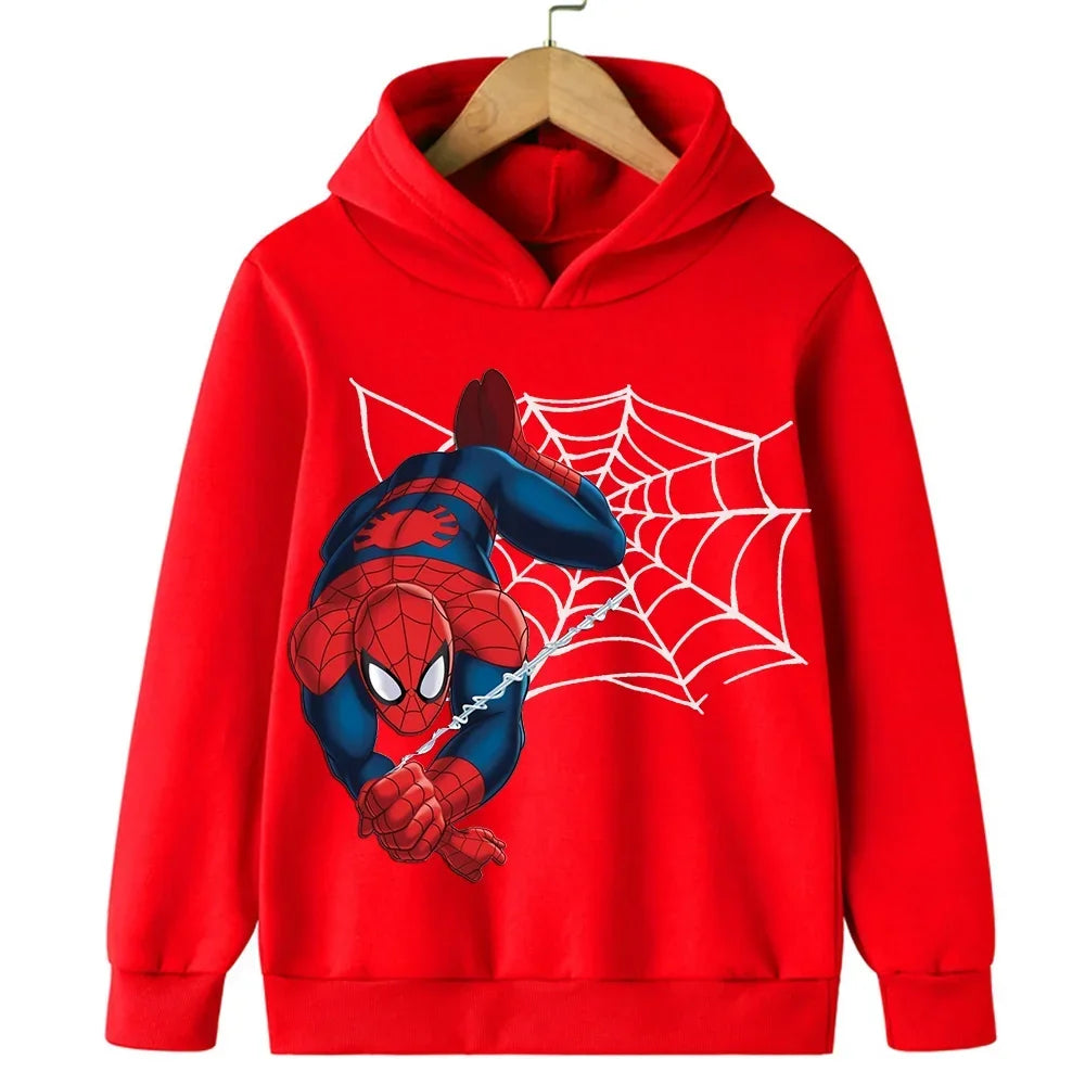 Sweat à Capuche Spider-Man pour Enfant en Tissu Doux