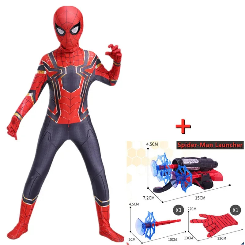 Pack Déguisement Iron Spider-Man Enfant avec Lance Toile