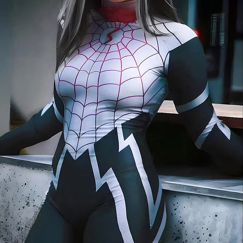 Déguisement Spider-Man Silk Noir et Blanc pour Femme