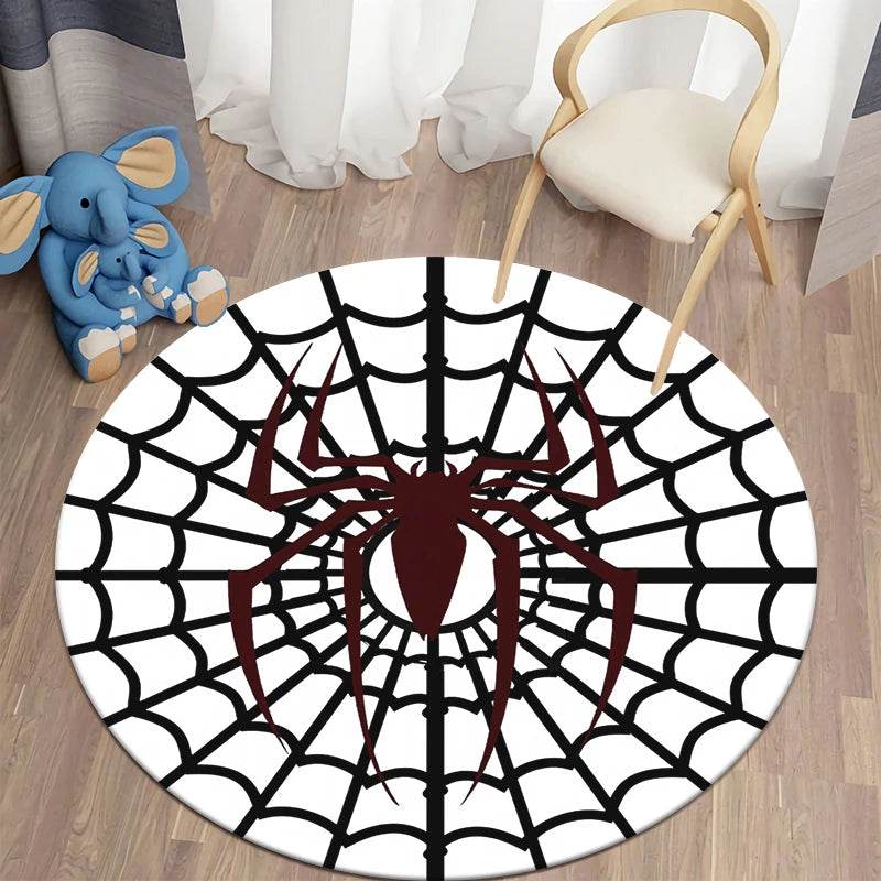 Tapis Rond Logo Spider-Man Araignée