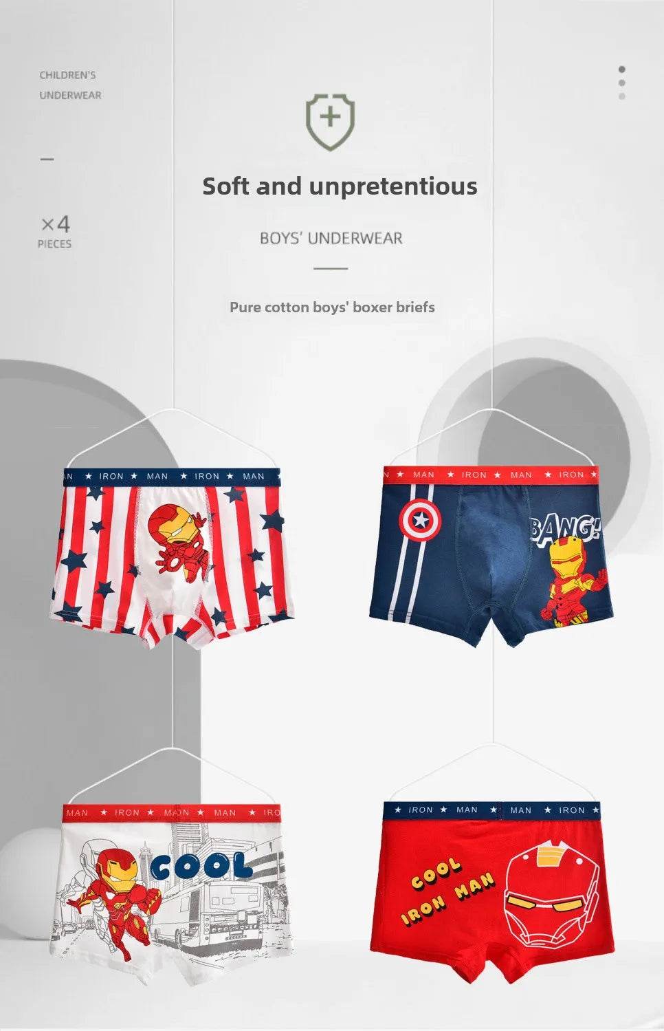 Pack de Caleçon Spider-Man pour Enfant