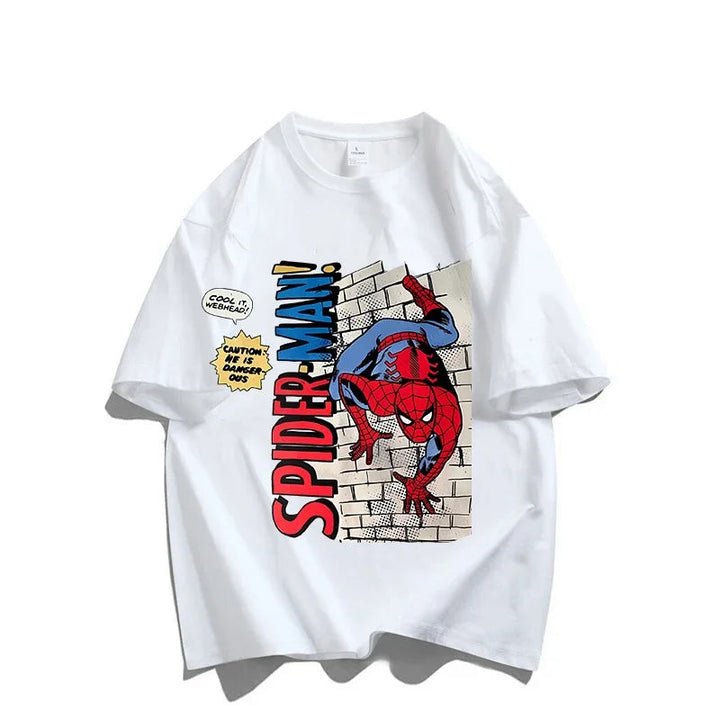 T-Shirt Spider-Man sur un Mur