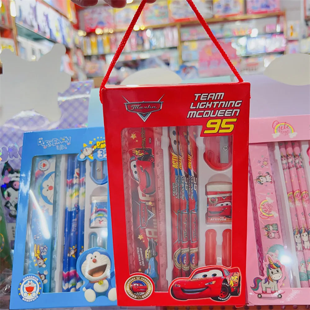 Papeterie Spider-Man, crayon, gomme, règle, taille-crayon