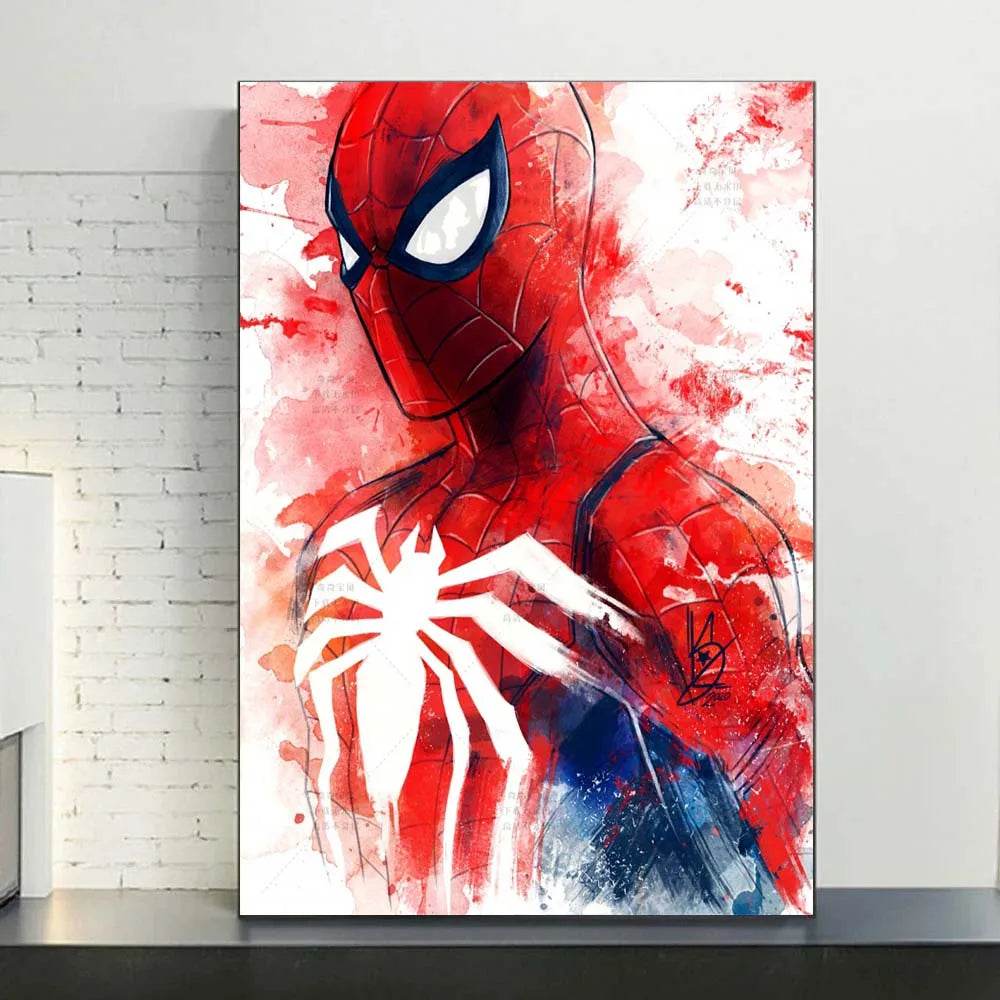 Poster Spider-Man en Aquarelle