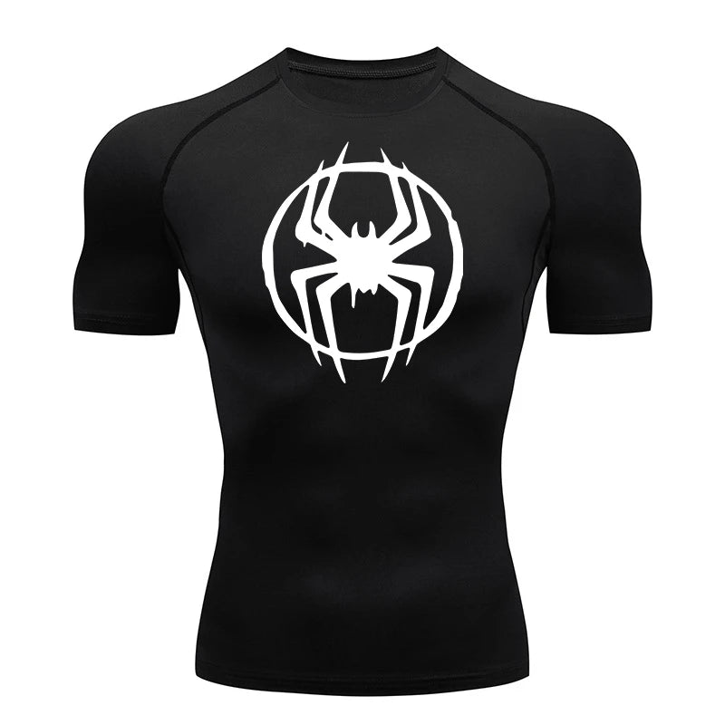 T-Shirt de Compression Manche Courte Spider-Man Miles Morales