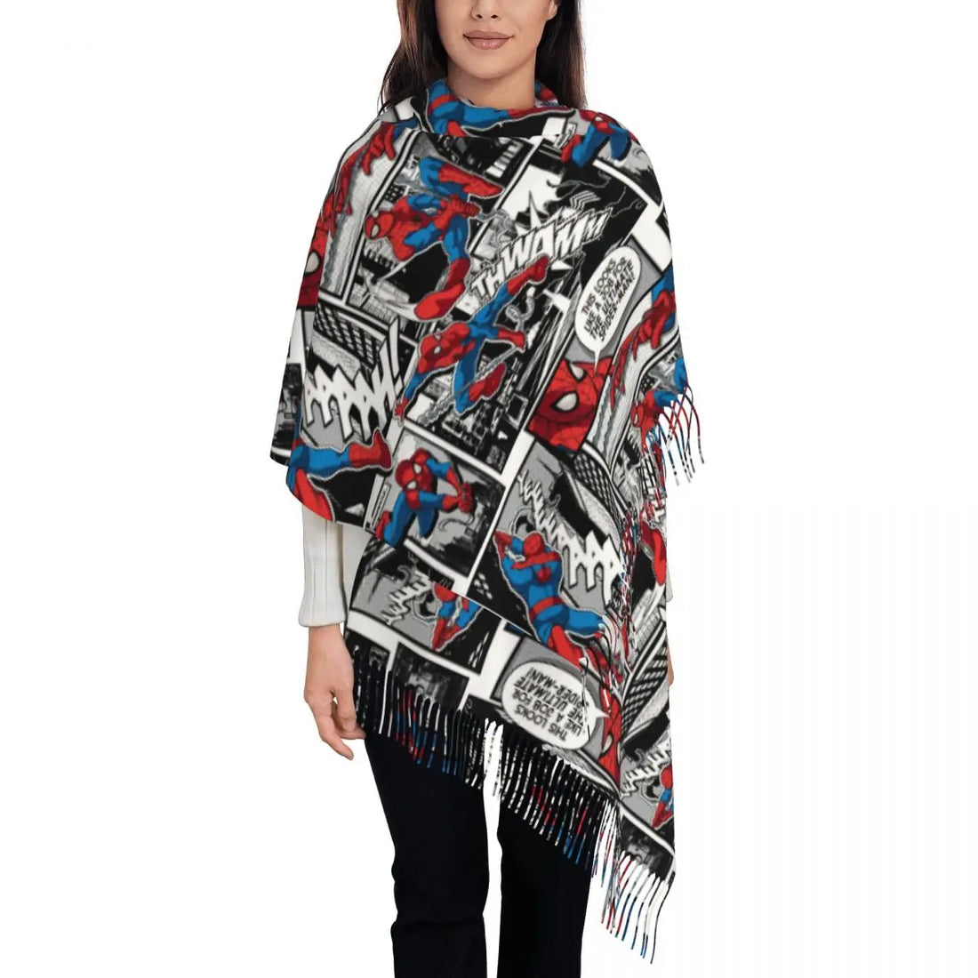 Châle Spider-Man et Hello Kitty