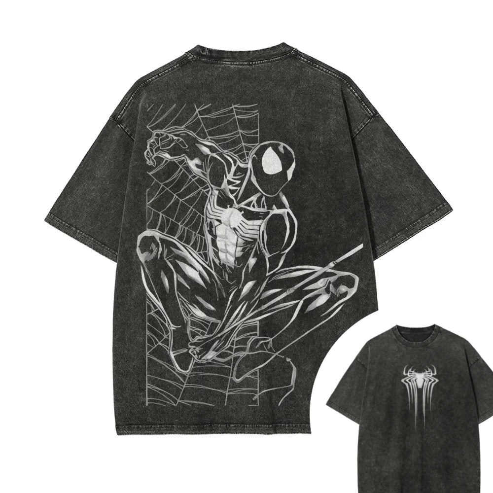 T-Shirt Oversize Spider-Man Noir - Symbiote