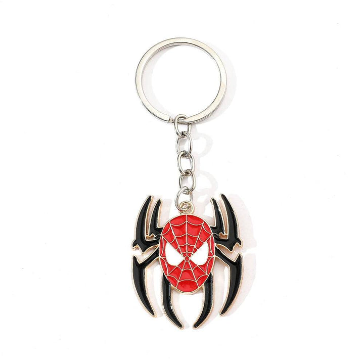 Porte Clé Masque de Spider-Man avec Araignée