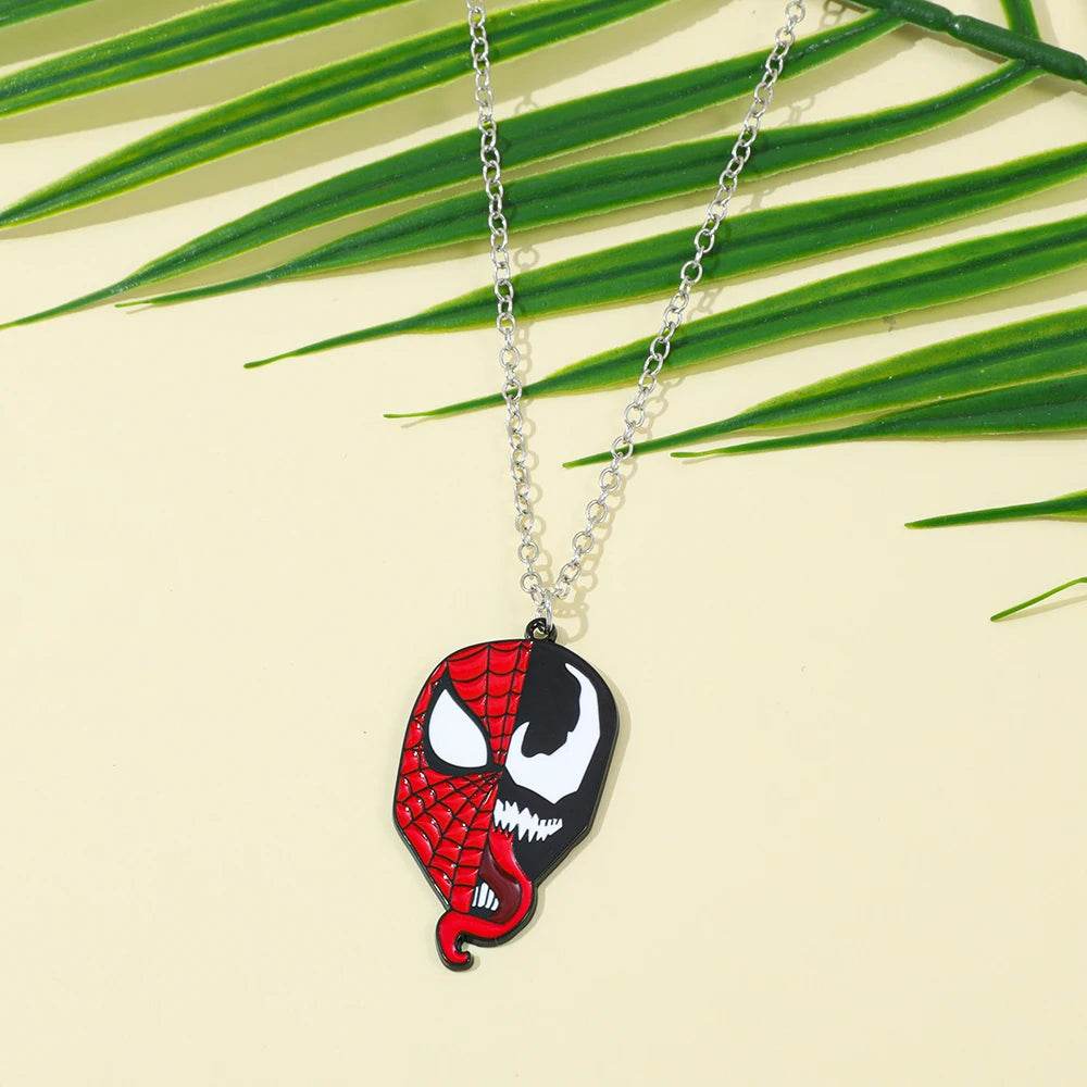 Collier Spider-Man Visage de Spider-Man et Venom