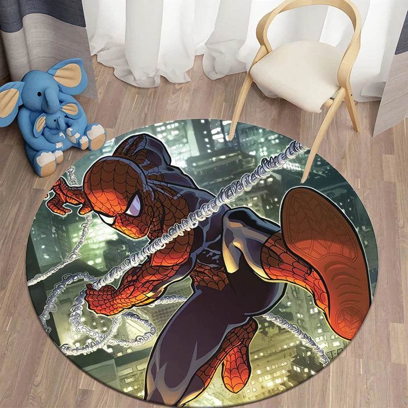 Tapis Rond Spider-Man Tisseur de Toile